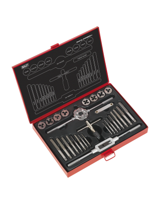 Imperial Tap & Die Set Split Dies BSW 28pc