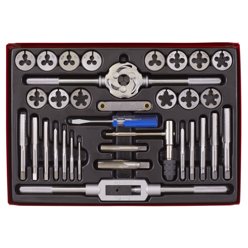 Metric/UNF/BSP Tap & Die Set Split Dies 33pc