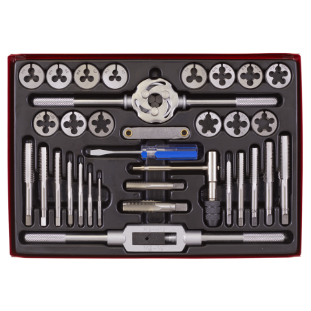 Metric/UNF/BSP Tap & Die Set Split Dies 33pc