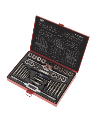 Metric/UNF/BSP Tap & Die Set Split Dies 33pc