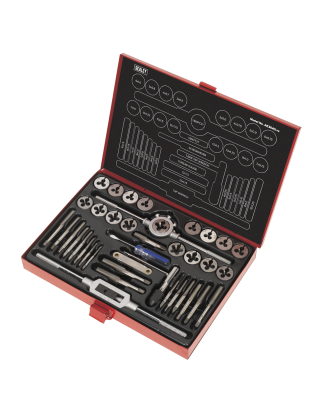 Metric Tap & Die Set Split Dies 40pc