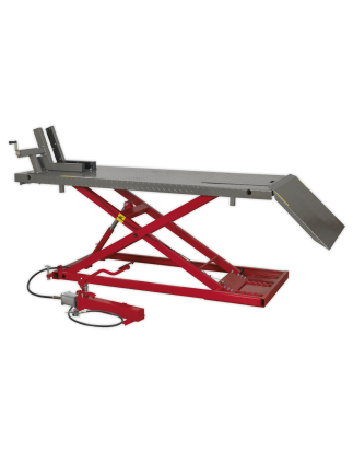 Heavy-Duty Air/Hydraulic Motorcycle Lift 680kg Capacity