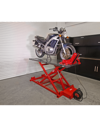 Heavy-Duty Electro/Hydraulic Motorcycle Lift 680kg Capacity