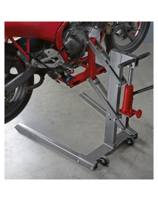 Single Post Hydraulic Portable Motorcycle Lift 450kg Capacity