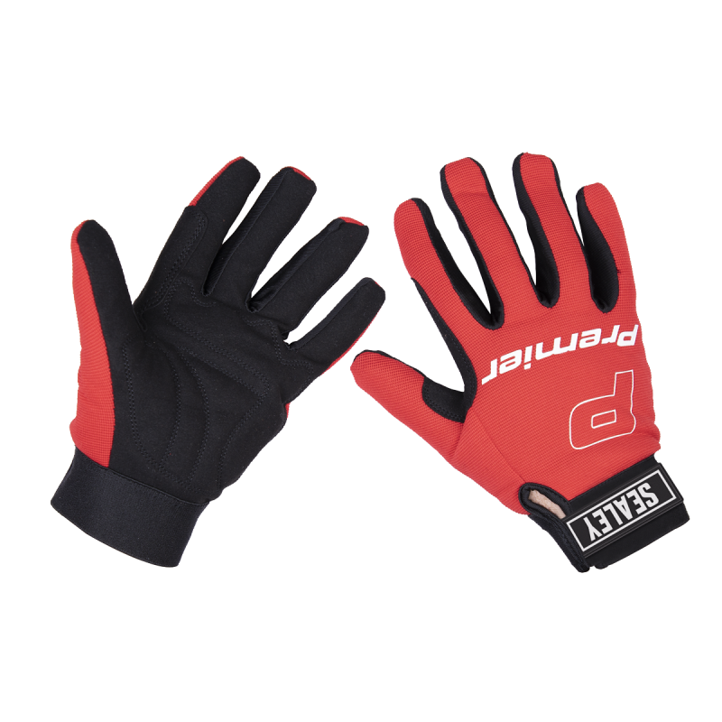 Premier Mechanic's Gloves Padded Palm - Large Pair