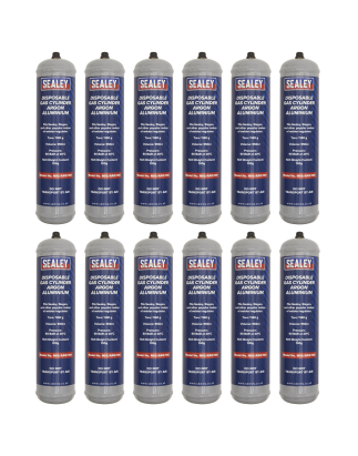 Disposable Argon Gas Cylinder 100g - Box of 12