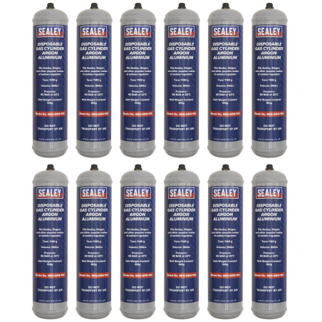 Disposable Argon Gas Cylinder 100g - Box of 12