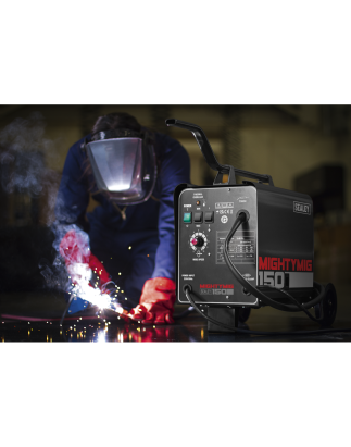 Professional Gas/Gasless MIG Welder 150A 230V