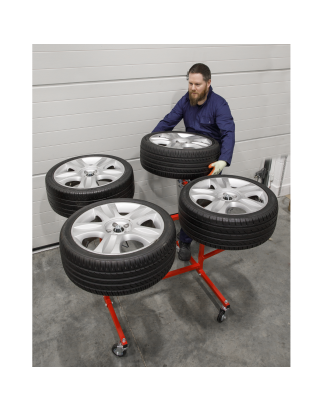 Alloy Wheel Repair/Painting Stand 4 Wheel Capacity