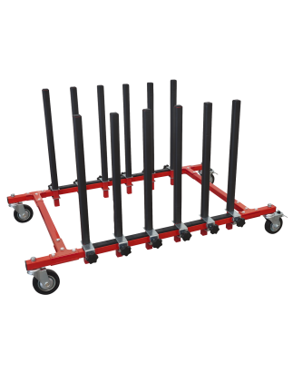 5 Panel Mobile Storage Rack