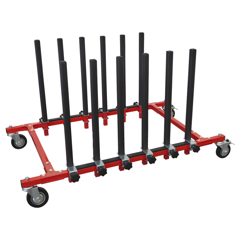 5 Panel Mobile Storage Rack