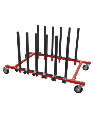 5 Panel Mobile Storage Rack