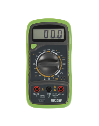 Multimètre numérique 8 fonctions avec thermocouple haute visibilité