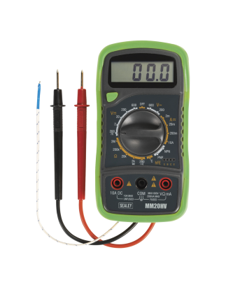 Multimètre numérique 8 fonctions avec thermocouple haute visibilité