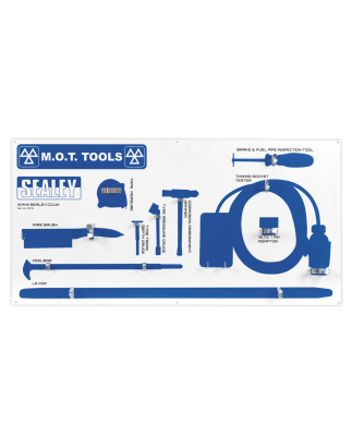 Tableau d'outils MOT avec outils