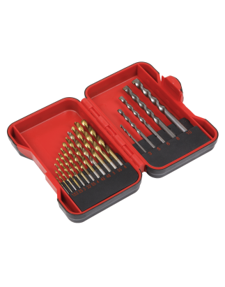 HSS/Masonry Drill Bit Set 17pc