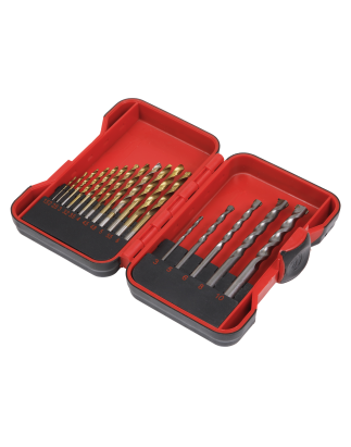 HSS/Masonry Drill Bit Set 17pc