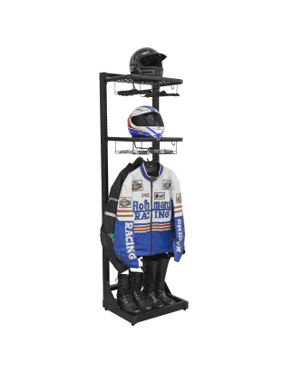 Motorcycle Helmet & Gear Tidy, Freestanding