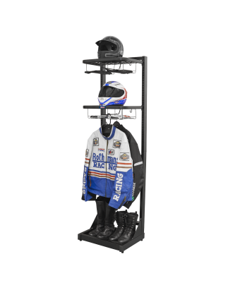 Motorcycle Helmet & Gear Tidy, Freestanding