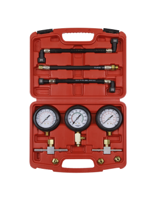 Ensemble de 3 manomètres de compression et de pression de carburant pour moto