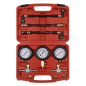 Ensemble de 3 manomètres de compression et de pression de carburant pour moto