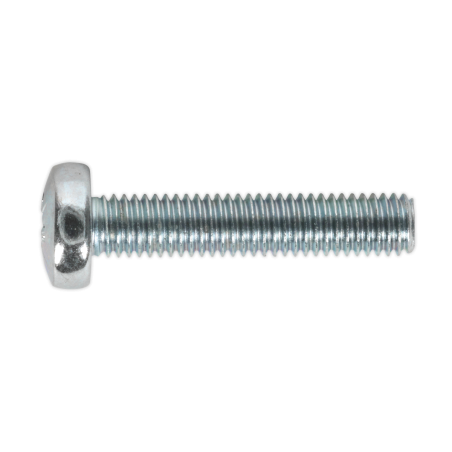 Machine Screw M5 x 25mm Pan Head Pozi Zinc Pack of 50