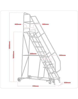 Mobile Safety Steps 4-Tread