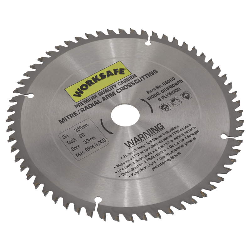 TCT Saw Blade Ø250 x 30mm - 60tpu