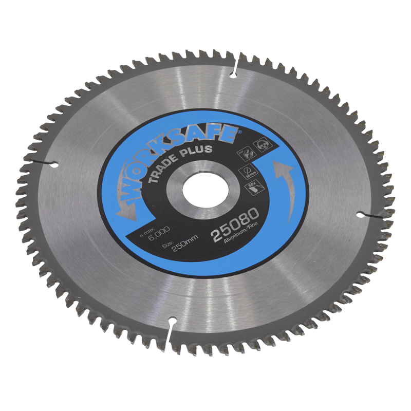 Aluminium Cutting TCT Saw Blade Ø250 x 30mm - 80tpu