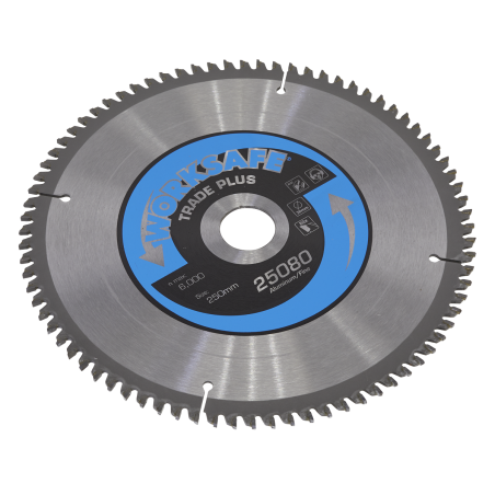 Aluminium Cutting TCT Saw Blade Ø250 x 30mm - 80tpu