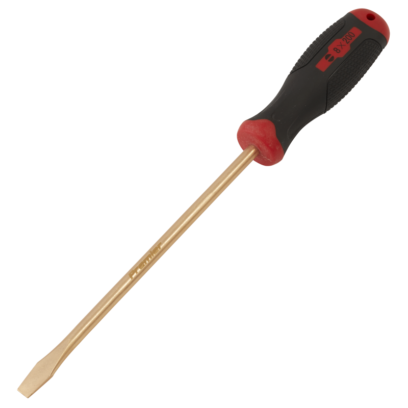 Screwdriver Slotted 8 x 200mm - Non-Sparking