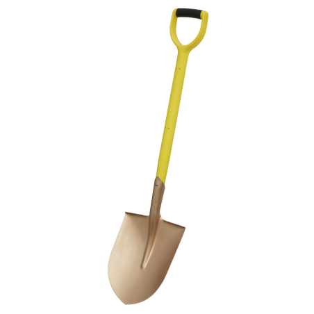 Round Point Shovel 240 x 420 x 990mm - Non-Sparking