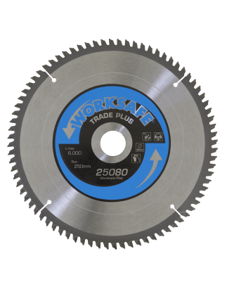 Aluminium Cutting TCT Saw Blade Ø250 x 30mm - 80tpu