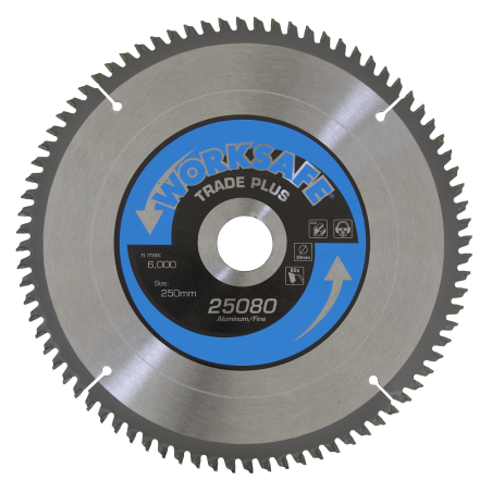 Aluminium Cutting TCT Saw Blade Ø250 x 30mm - 80tpu