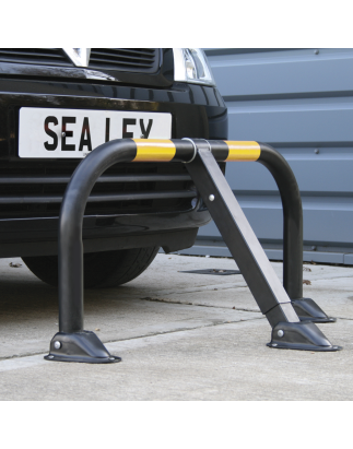 Triple Leg Parking Barrier with Integral Lock