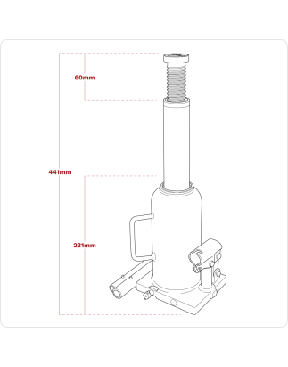 Cric-bouteille Viking 12 tonnes