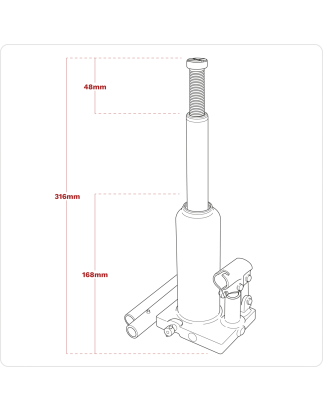 Cric-bouteille Viking 2 tonnes