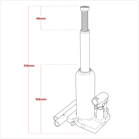 Cric-bouteille Viking 2 tonnes