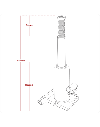 Cric-bouteille Viking 8 tonnes