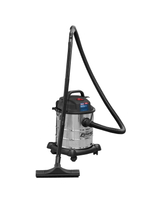 Vacuum Cleaner Wet & Dry Stainless Steel Drum 20L 1200W/230V