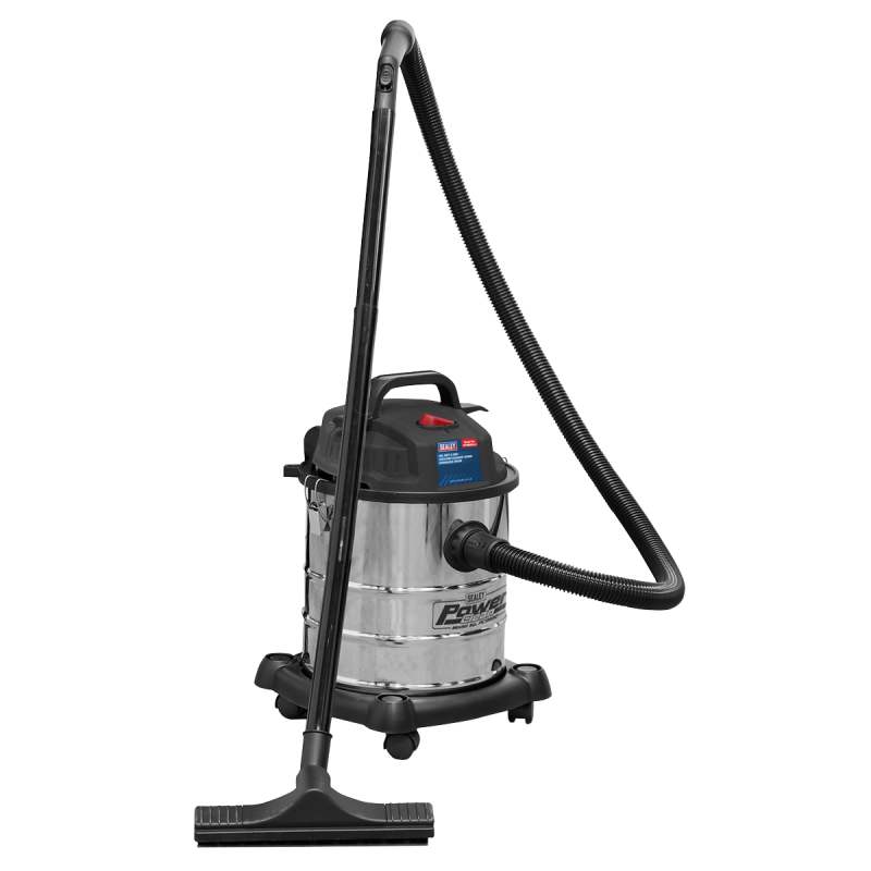 Vacuum Cleaner Wet & Dry Stainless Steel Drum 20L 1200W/230V