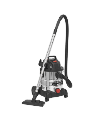 Industrial Vacuum Cleaner Wet & Dry Stainless Drum 20L 1250W/230V