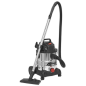 Aspirateur Industriel Humide & Sec Tambour Inox 20L 1250W/230V