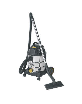 Aspirateur Industriel Humide & Sec Tambour Inox 20L 1250W/110V