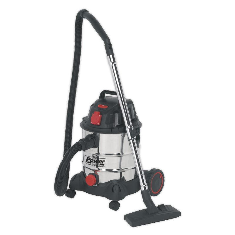 Aspirateur Industriel Tambour Inox Démarrage Automatique 20L 1400W/230V