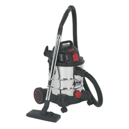 Aspirateur Industriel Tambour Inox Démarrage Automatique 20L 1400W/230V