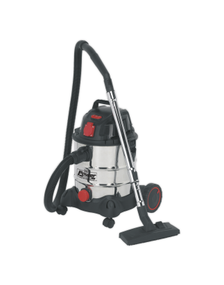 Aspirateur Industriel Tambour Inox Démarrage Automatique 20L 1400W/230V