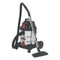 Aspirateur Industriel Tambour Inox Démarrage Automatique 20L 1400W/230V