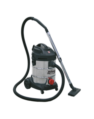 Aspirateur Industriel Tambour Inox 30L 1400W/230V