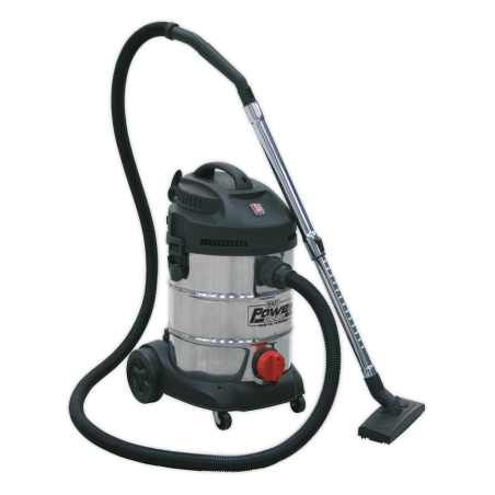 Aspirateur Industriel Tambour Inox 30L 1400W/230V